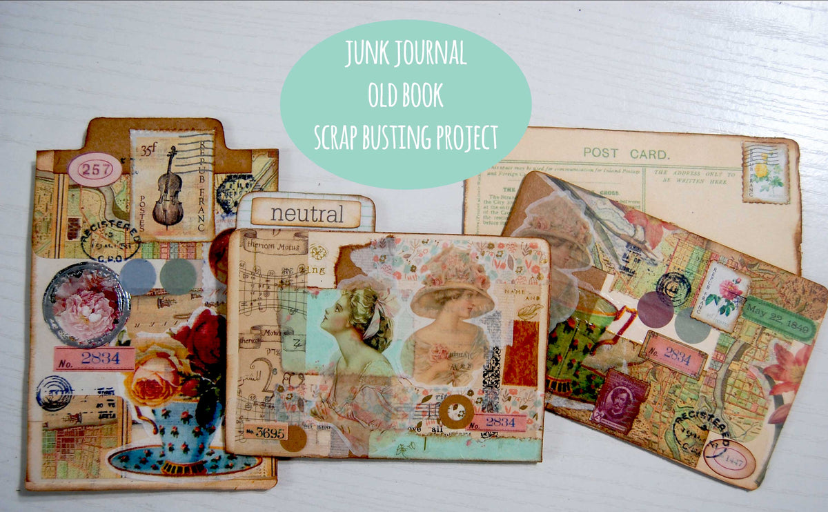 Old Book Scrap Buster Project – poppiwinkle