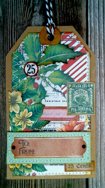 Digital Papers - Christmas Tag Maker Pack