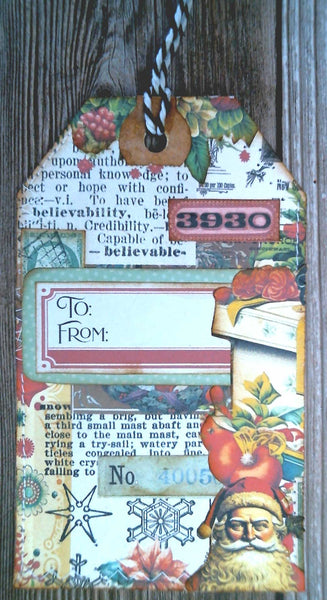 Digital Papers - Christmas Tag Maker Pack