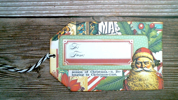 Digital Papers - Christmas Tag Maker Pack