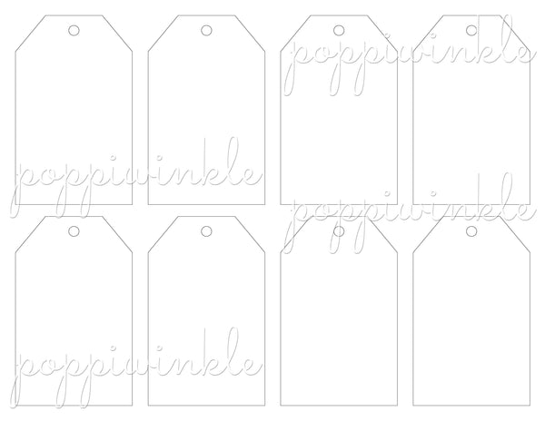 Digital Papers - Christmas Tag Maker Pack