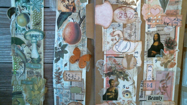 Digital Papers - Ephemera Postage Stamps and Numbers