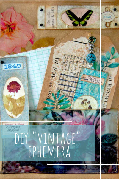 Digital Papers - Vintage Botany Slides