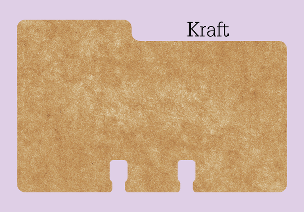 Hand made kraft cardstock brown Rolodex Divider