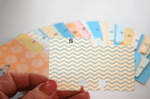 Mini Rolodex Dividers