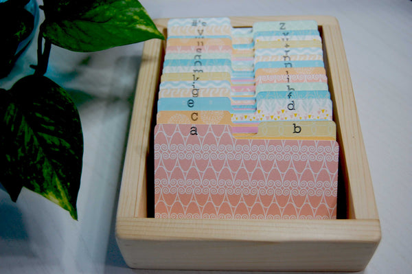 Rolodex Dividers - Multi Pattern