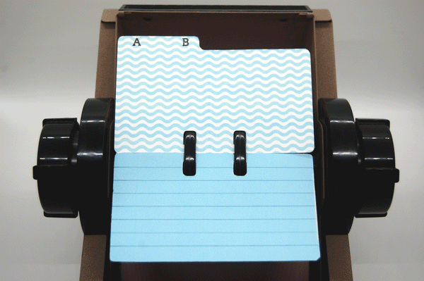 Rolodex Dividers - 2 Letters per Divider - Multi Pattern