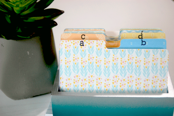 Rolodex Dividers - Multi Pattern
