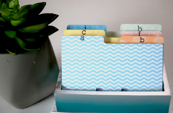 Rolodex Dividers - Multi Pattern