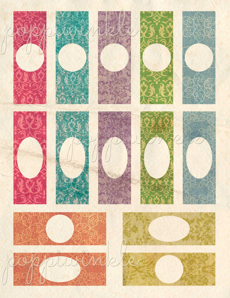 Digital Papers - Vintage Botany Slides