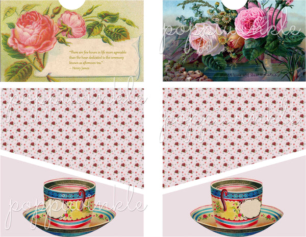 Digital Papers - Tea Party