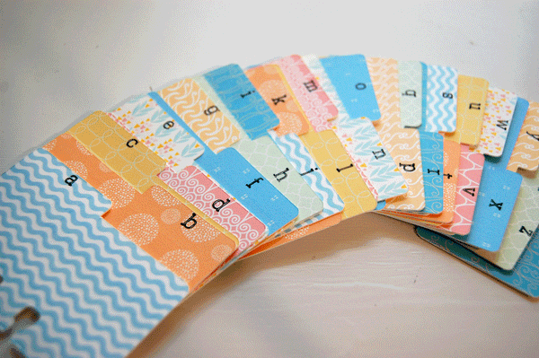 Mini Rolodex Dividers