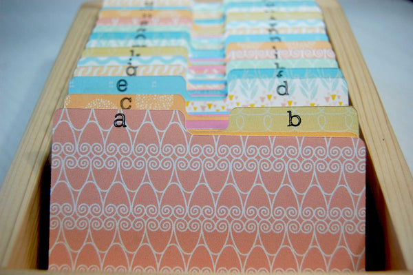 Rolodex Dividers - Multi Pattern