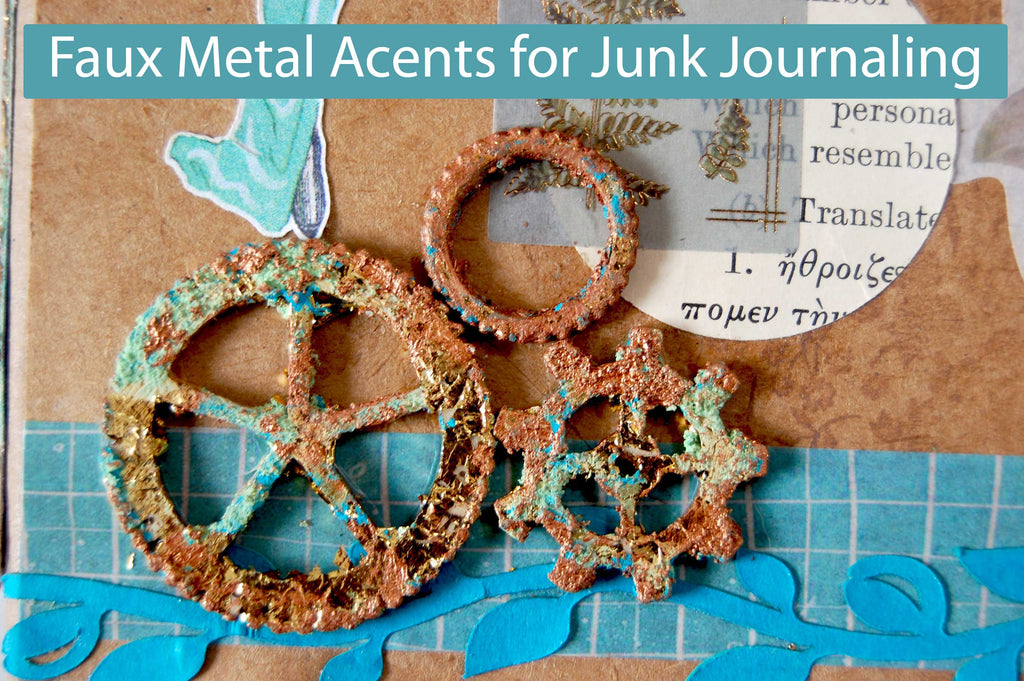 Faux Metallic Junk Journal Accents