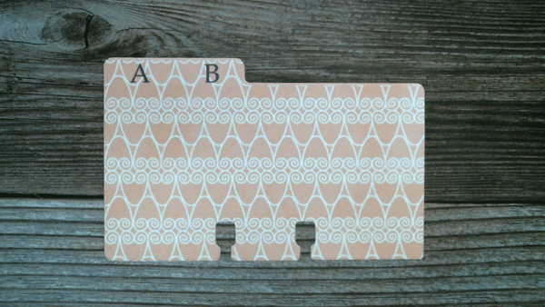 Rolodex Dividers - 2 Letters per Divider - Multi Pattern