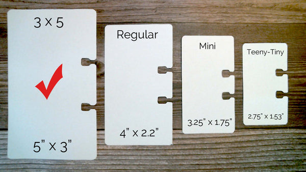 3" x 5" Rolodex Password Cards