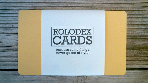 3" x 5" Rolodex Unlined Cards