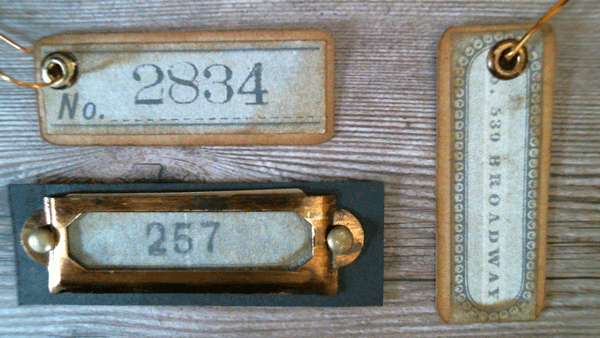 Digital Papers - Ephemera Postage Stamps and Numbers
