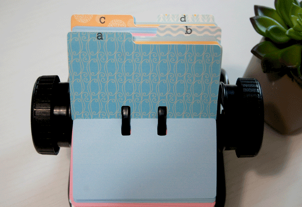 Rolodex Dividers - Multi Pattern