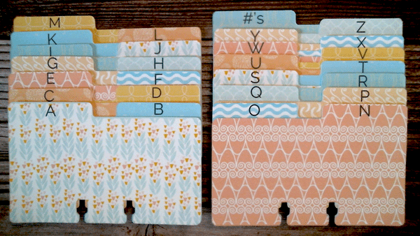 Rolodex Dividers - Multi Pattern