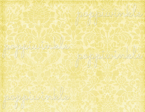 Yellow damask digital paper