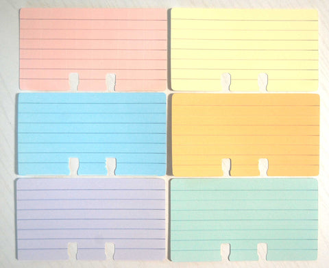 3" x 5" Rolodex Lined Cards