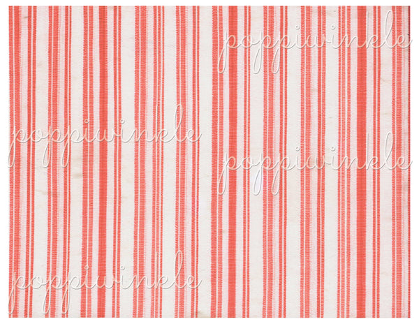 A digital paper in a red and white ticking stripe print.