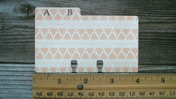 Rolodex Dividers - 2 Letters per Divider - Multi Pattern