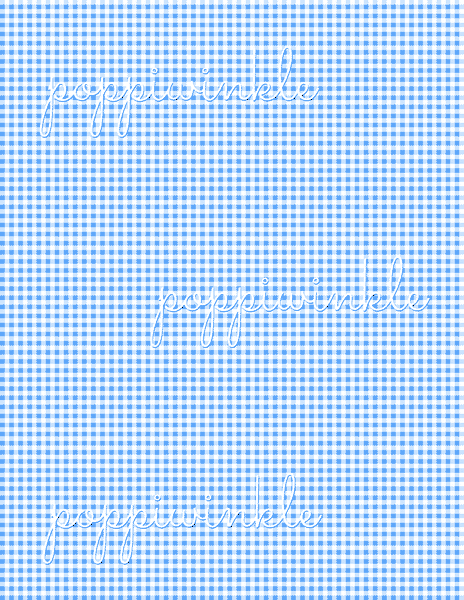 A blue and white gingham print page. The 8.5" x 11" page is filled with a blue and white  checkered pattern. There are watermarks on the picture.