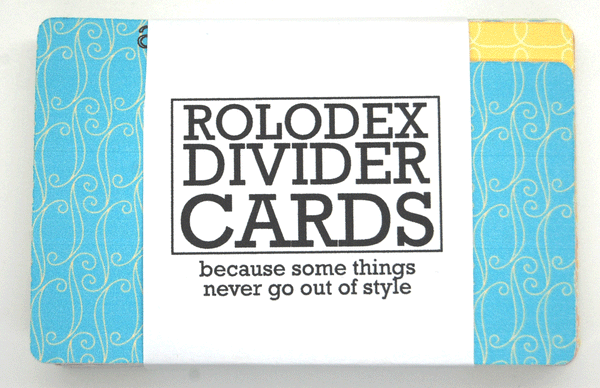 Rolodex Dividers - Multi Pattern