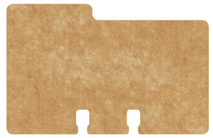 Sturdy Rolodex Dividers made of brown kraft cardstock
